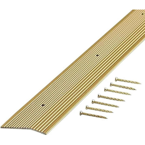 M-D Building Products 1-3/8" x 72" Satin Brass Aluminum Flooring Materials