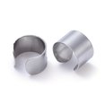 thumbnail image 2 of 10 pc Tarnish Resistant Unisex 304 Stainless Steel Cuff Earrings Stainless Steel Color 9x6mm, 2 of 3