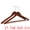 Black, variant on Unique Bargains 2Pcs Wood Durable Space Saving Home Clothes Hangers Natural