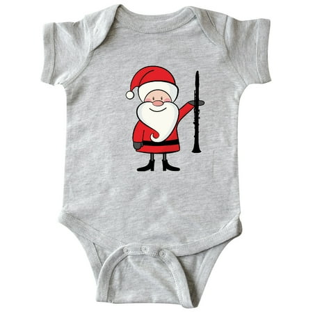 

Inktastic Clarinet Christmas Music Santa Gift Baby Boy or Baby Girl Bodysuit