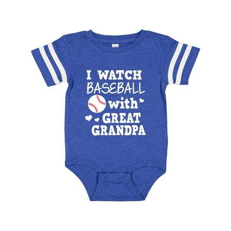 

Inktastic I Watch Baseball with My Great Grandpa Gift Baby Boy or Baby Girl Bodysuit