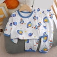 thumbnail image 2 of WUANDIXFA Baby Pajamas 12 18 24 Months 3T 4T 5T 6T Dinosaur Fall Soft Cotton Long Sleeve Shirts Pant Newborn Boys Outfit,Dark Purple,18-24 Months, 2 of 4