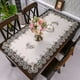 thumbnail image 5 of Beige Embroidered Coffee Table Cover Rectangular Dust Cover Fabric lace desk cover cloth dust cover (20''X43''), 5 of 5