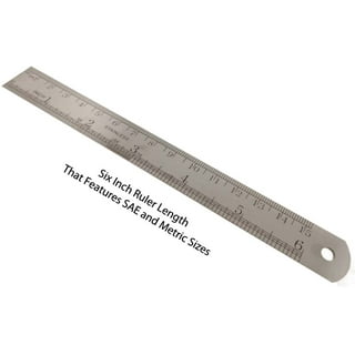Breman Precision Metal Ruler 12 inch - Stainless Steel Cork Back Metal Ruler - Premium Steel Straight Edge 12 inch Metal Ruler Set of 10 - Flexible