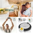 thumbnail image 5 of NUWATT 6 Inch Black Gimbal LED Recessed Lighting Canless Wafer Lights, 5CCT 2700K/3000K/3500K/4000K/5000K, Dimmable, 1050LM, 12W, Downlight Adjustable Recessed Swivel LED Sloped Ceiling Light, 6 Pack, 5 of 10