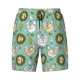 thumbnail image 4 of Lsque Mens Swim Trunks Chicken Laying Eggs Pattern - Bathing Suit Compression Liner - Beach Swim Shorts Swimwear - (S-3XL) - Stretch Quick Dry -Small, 4 of 9