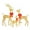 Golden, variant on SalonMore Lighted Outdoor Christmas Decoration for Yard,3-Piece Deer Family Set with Lights
