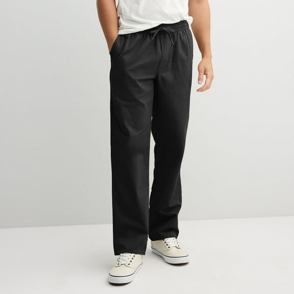 Men's Vans® Classic Elastic Waist Pants Color: Black Size: XX LRG M/R