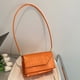 thumbnail image 5 of Bolso pequeño de moda Bolso de PU para debajo del brazo Bolso de hombro para debajo del brazo de nueva moda de primavera naranja-rojo, 5 of 5