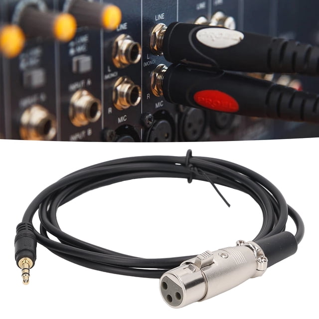 Cable TRS Macho A XLR Hembra De 3,5 Mm, Respetuoso Con El Medio Ambiente, Reduce La Pérdida De Señal, Cable Adaptador Estéreo, Baja Distorsión, Plug And Play Para Multimedia