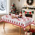 thumbnail image 3 of Nanqianyi Reindeer Pine Christmas Rectangle Tablecloth,Waterproof Stain Resistant Table Cover,52x70 Inch, 3 of 6