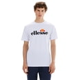 thumbnail image 2 of ellesse Camiseta para hombre - PRADO 2, manga corta, cuello redondo, logotipo estampado, algodón, Color liso Blanco L (Large), 2 of 4