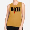 thumbnail image 2 of Vote Trump 2024 Women's Muscle Tank Medium Antique Gold, 2 of 5