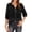Black, variant on Women's t Shirts Casual Tops for Women Linen Shirt With Embroidered Sleeves and Chiffon Collar Elegant Casual Blouse for Summer