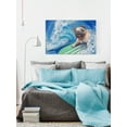 thumbnail image 6 of Surfing Pug Painting Print on Wrapped Canvas, 6 of 6