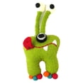 thumbnail image 2 of Hand Felted Green Tooth Monster with Bug Eyes Global Groove, 2 of 2