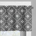thumbnail image 3 of Ambesonne Geometric Rhombus Window Valance, Retro Square Line, 54" X 18", Charcoal Grey and White, 3 of 5
