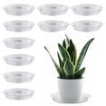 thumbnail image 2 of Plastic Saucer Base Round Plant Flower Pot Plate plant Water Drip Tray Planter Garden, 2 of 8
