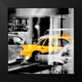 thumbnail image 2 of PhotoINC Studio 20x20 Black Modern Framed Museum Art Print Titled - Yellow Taxi Reflection, 2 of 5