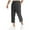 Black, variant on cfhntfmh Men's Capri Pants Casual Lightweight 3/4 Baggy Pants Drawstring Elastic Waist Beach Yoga Pants with Pockets（White,X-Large)