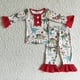 thumbnail image 1 of Conjunto de ropa de dormir de invierno para niños y niñas, conjunto de ropa de dormir con mangas Rojas, camisa de coche de árbol, pantalones con volantes, conjunto de pijamas, venta al por mayor, 1 of 2
