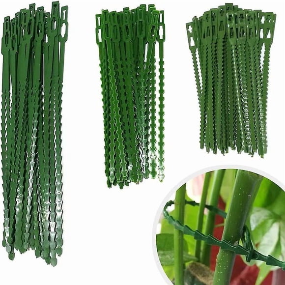 Plant Ties Adjustable Gardening Ties, 150 Pcs Versailles Plant Ties and Supports, Help Support Plants and Shrub, Flexible Plastic Twist Ties (3 Sizes)