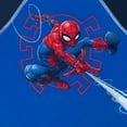 thumbnail image 5 of Marvel Spider-Man Toddler Boys Cosplay Pullover Rash Guard and Swim Trunks Outfit Set Spider-Man Blue 4T, 5 of 5