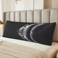 thumbnail image 2 of Fotbe Black And White Shark Funda para Almohada Corporal con Diseño, Funda de Microfibra Ultrasuave de 20x54 Pulgadas, Ropa de Cama Elegante, 2 of 7