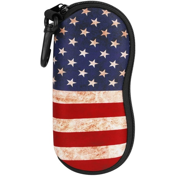Sunglasses Soft Case Ultra Light Neoprene Zipper Eyeglass Case with Belt Clip for Men Women