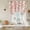 Pink Red Beige, variant on Butterfly Flower Balloon Curtains for Living Room/French Door, Farmhouse Country Pink Floral on Linen Tie Up Curtains 63 Inch Length Energy Saving Kitchen Curtains Shades for Windows 42"x63"