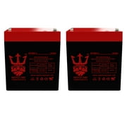 Neptune Power Products NT1250 12V 5Ah F2 SLA Battery Replacement for PowerSonic PS-1250 12V 5AH SLA Battery 12 Volt F2 Terminal & CSB GP1245-F2-2 Pack