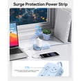 thumbnail image 2 of ORICO 10-in-1 Desktop Power Strip, Upgraded USB C Charging Station with GaN Technology, 6 AC Outlets, 4 USB Ports (2 USB C, 20W PD), Surge Protector, Flat Plug, 5 Colors – For Home Office Dorm(15FT), 2 of 7
