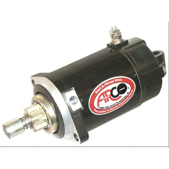 ARCO Marine 3426 OEM Premium Replacement Mercury, Yamaha, Hitachi Outboard Starter fits Yamaha 115-200 HP, 2 Stroke - 1984-1996, Mercury 40-50 HP, 4 Stroke - 1995-2000, 9-Tooth Drive Gear - 3426