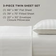 thumbnail image 2 of The Sheet Lab Regal Dreams Sheet Sets, 3-Piece Twin, White, 2 of 8