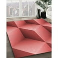 thumbnail image 3 of Ahgly Company Tapis d'Intérieur Lavables en Machine, Rectangle Rouge de Transition, 8' x 10', 3 of 7