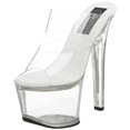thumbnail image 1 of Pleaser Women's Sky-302 Platform Slide Clear/Clear, 1 of 7