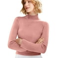 thumbnail image 5 of Womens Turtleneck Long Sleeve Sweater Tops Casual Soft Knit Fit Lightweight Basic Pullover 2025 Fall Work Outfits, 5 of 5