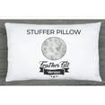 thumbnail image 3 of 12" x 20" Throw Pillow - AZ Maroon: 2 PCS / 4 Sided. Luxurious Premium Down Feather Pillow with Reversible Cover Microsuede/Microplush Fabric. Forever Fluffy, Beautiful & Supportive. Soft & Comfy., 3 of 9