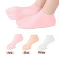 thumbnail image 4 of Moisturizing Foot Mask Exfoliating Silicone Socks,Beach Protective Socks,Silicone Socks for Dry Cracked Feet Women(2pcs white), 4 of 8