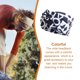 thumbnail image 4 of Jumpingount Diadema de ganchillo Estampado Deportes Ajustable Antideslizante Headwear Alta elasticidad para Yoga Gimnasio Correr Sporting Accesorio para el cabello Blanco negro Jumpingount AP010610-08B, 4 of 6