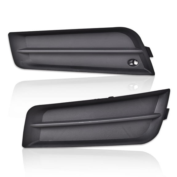 CROSSDESIGN Front Bumper Insert Fog Light Opening Cover Trim Fit for Chevy Cruze 2011-2014 Fog Lamp Cover Black