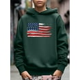 thumbnail image 3 of American Flag Print Boys Casual Pullover Long Sleeve Hoodies Sweatshirt For Independence Day, Kids Hoodie Tops Outdoor, 3 of 8
