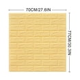 thumbnail image 3 of Pegatinas de pared DIY 3D ladrillo PE espuma papel tapiz paneles habitación calcomanía piedra decoración relieve A pegatina, 3 of 3