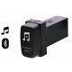 thumbnail image 4 of Uso del panel de instalación de salida AUX Módulo adaptador de música Bluetooth para automóvil para Asx, 4 of 5
