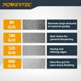 thumbnail image 6 of POWERTEC CBN Grinding Wheel 6 Inch 320 Grit, 1-1/4" Wide, 1/2" Arbor – 4-in-1 CBN Sharpening Wheel with 1/4" Radius Edge and Side Face for Bench Grinder (15708N), 6 of 7