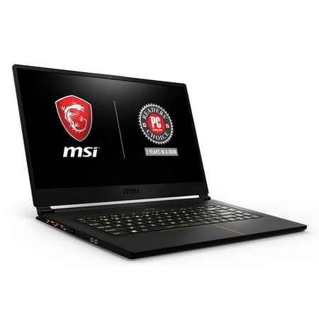 MSI GS65 Stealth THIN-259 15.6" Ultra Thin Bezel Gaming Laptop 144Hz 7ms Display GTX 1070 8G i7-8750H 32GB 1TB SSD Matte Black w/ Gold Diamond Cut