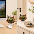 thumbnail image 6 of Halloween Ghost Decorations, 360 Degree Rotating 2D Ghost Figurine with Cute Desktop Design, Halloween Tabletop Ornament for Home Office Classroom Party Decor Spooky Holiday Display, 6 of 7