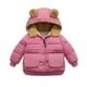 thumbnail image 1 of Gibobby Chamarra de forro polar para niños y niñasNiños pequeños Bebé Niños Niñas Invierno Cálido Abrigos sólidos Orejas de Polar con capucha Chaqueta ac(Rosa, 3-4 Años), 1 of 4