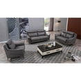 thumbnail image 2 of American Eagle Furniture Genuine Leather Loveseat in Dark Tan and Brown, 2 of 7