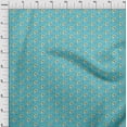 thumbnail image 3 of oneOone Cotton Flex Turquoise Blue Fabric Halloween Fabric For Sewing Printed Craft Fabric By The Yard 40 Inch Wide, 3 of 4
